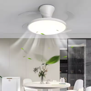 Silent Invisible-Blade Smart Ceiling Fan Light