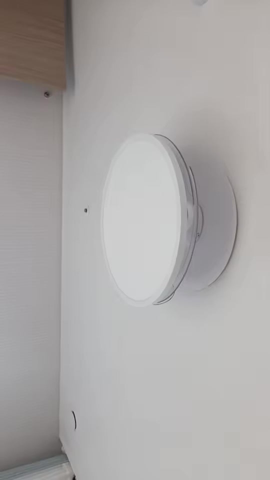 Smart ceiling fan — light on