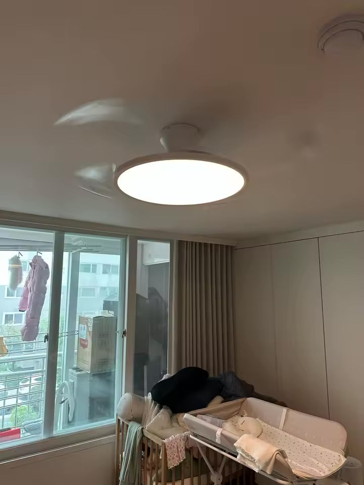 Smart ceiling fan — blades out